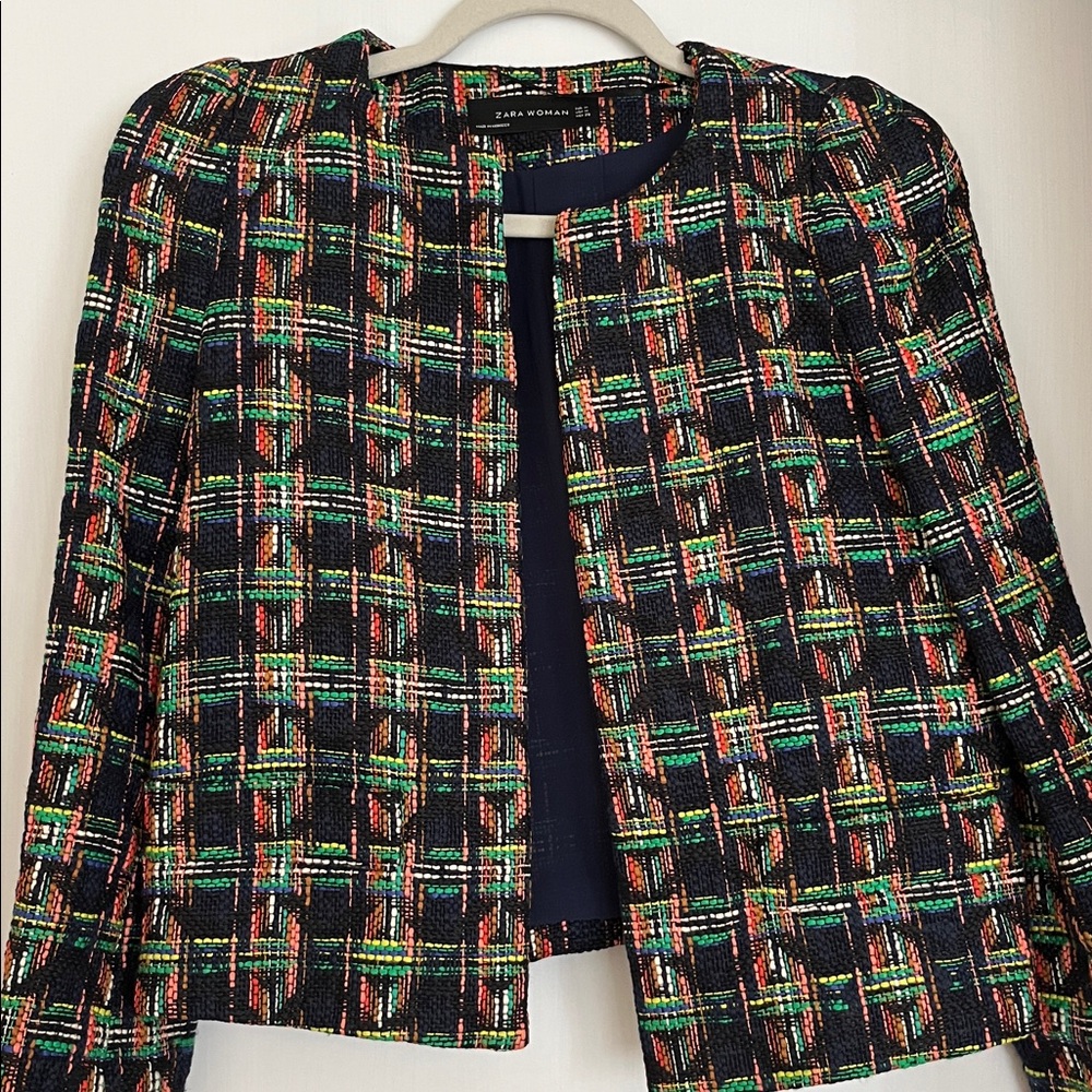 Zara Colorful Checkered Jacket